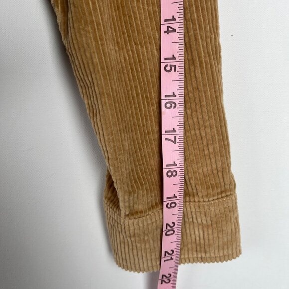 American Eagle Cropped Corduroy Button-Up Shirt Jacket Womens Size Medium Preppy - Picture 13 of 13